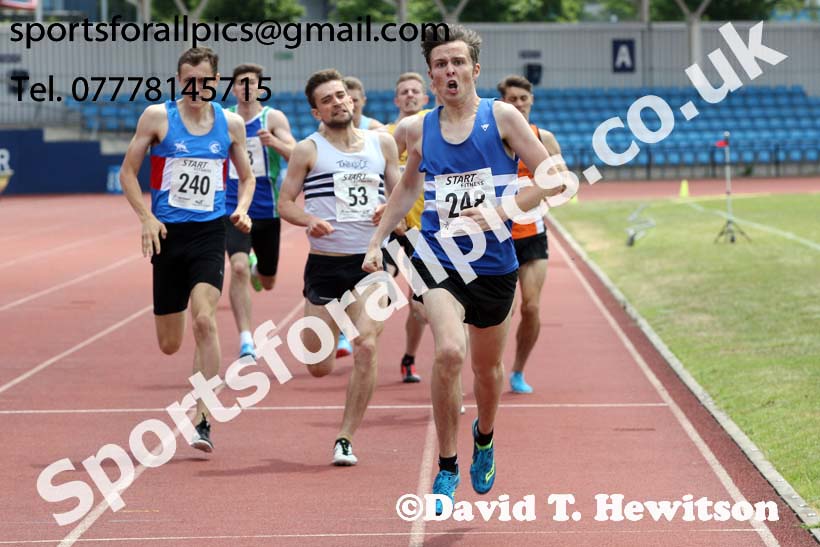 Senior mens 800 metres, Northern Senior and Under-20s Champs., Sports City, Manchester. Photo: David T. Hewitson/Sports for All Pics